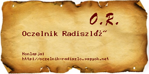 Oczelnik Radiszló névjegykártya